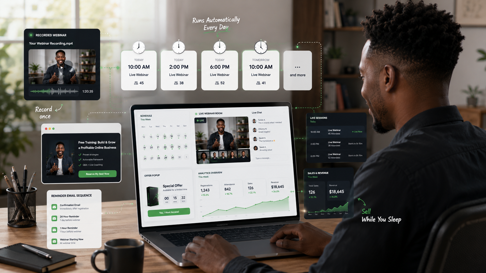 What is Bumbi? Automated webinar platform